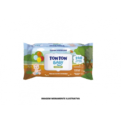 TOALHA UMEDECIDA - TON TON - 20cmX13cm BABY COMFORT 140UN